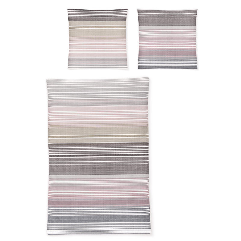 Cotton Modern Contemporary Duvet Cover Set, Pastel, 155 x 200 cm + 90 x 90 cm
