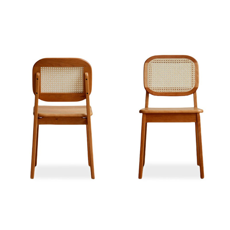 Cerise Solid back side Chair(Set of 2)