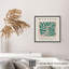 «Botanical Matisse Plant», reproduction d'art moderne sans cadre Mid-Century vert et rose-557082050