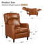 Fauteuil inclinable en cuir véritable Doersten Lange-1510656820