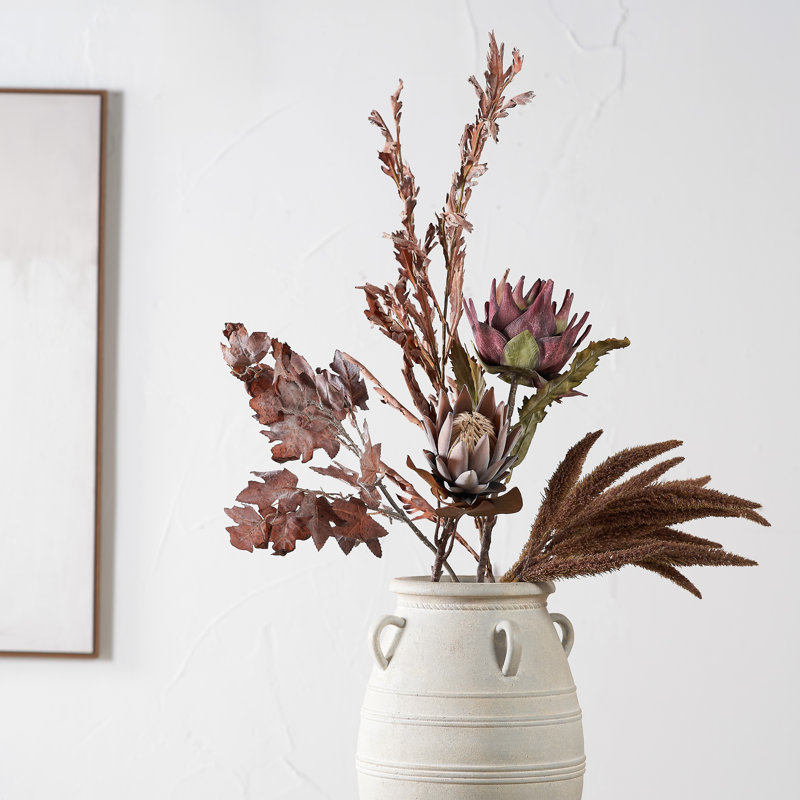 Dried Flower Bunch, Purple, Mulberry Brown
