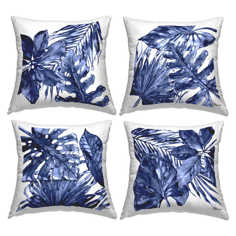 Coussin Hued Palm Leaf