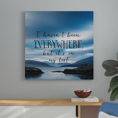 Reproduction d'art textuel sur toile, «I Havont Got Everywhere - Sentiment»