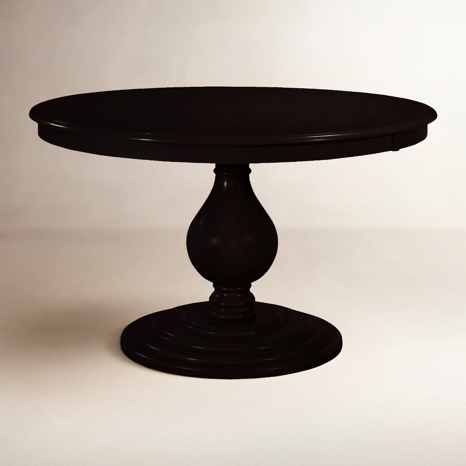 Kehoe Round Dining Table, 54" W x 54" L, Antique Black