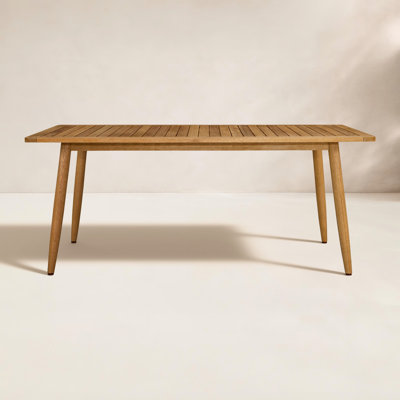 Kieran 70" Eucalyptus Outdoor Dining Table
