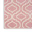 Tapis rose / ivoire à motif géométrique Kardinya-1516020180