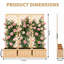 65IN Tall Wood Planter, Wooden Privacy Screens Garden Beds , With Trellis