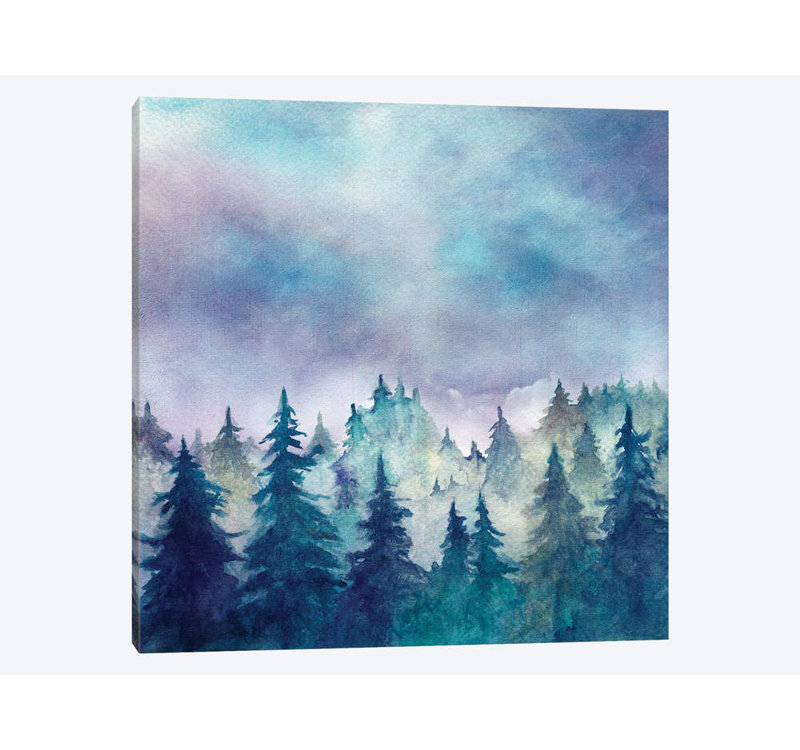 «In The Forest I» par Marco Gonzalez, impression sur toile tendue, H 26 po x l 26 po x P 1,5 po, Toile tendue, Pas de tapis