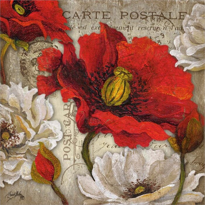 Red Barrel Studio® Paris Postcard II On Canvas by Elizabeth Medley ...