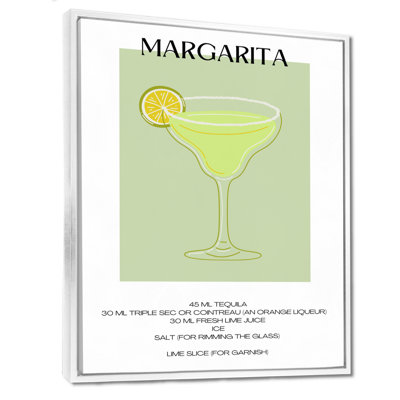 Lime Margarita Mexican Cocktail I - Cocktails Wall Art Living Room