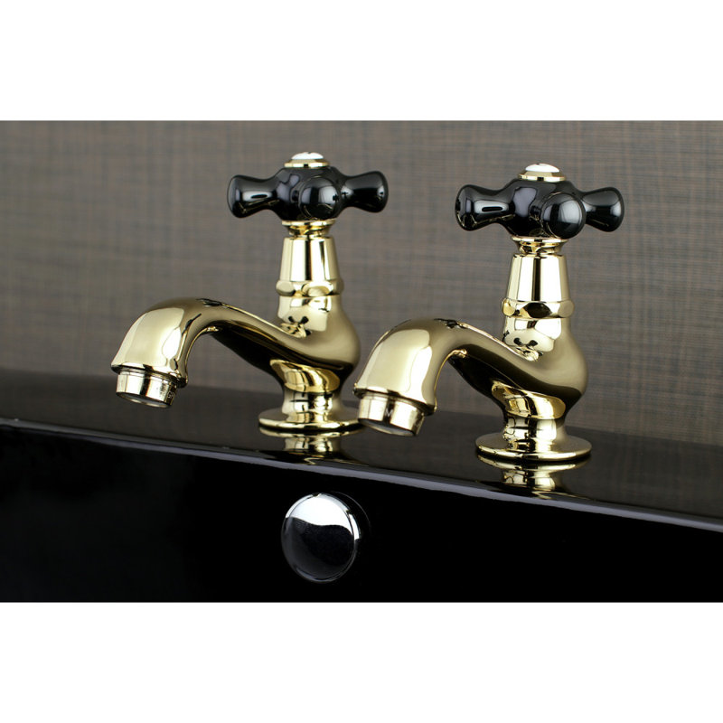 Robinet de salle de bain central à Duchess, Laiton poli