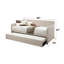 Lit de jour en tissu brouillard avec couchette (simple)