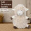 Butoir de porte décoratif en mouton, 2,3 lb, écru