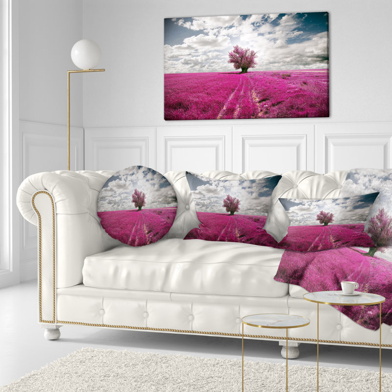 Coussin décoratif paysage de paysage, H 12 po x l 20 po