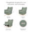 Kiwi Electronic Swivel Reclining Glider