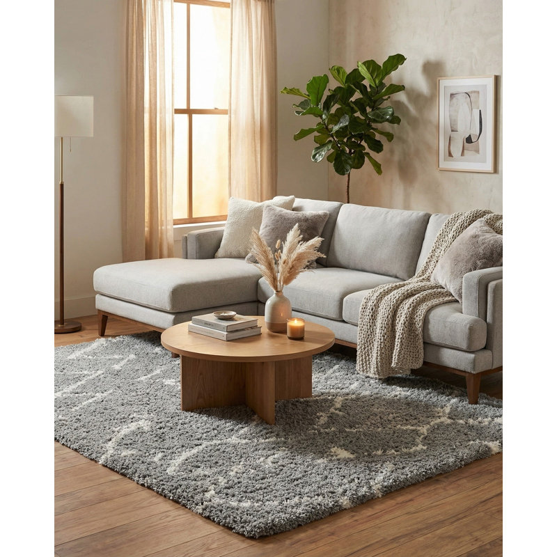 Tarquinio Rug, Gray, Rectangle 4'1'' x 6'1''