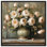 Art floral glamour sur toile ivoire Bouquet