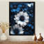 «Nocturnal Nirvana White Blue Mums», reproduction d'art mural-1398902073-1398902072