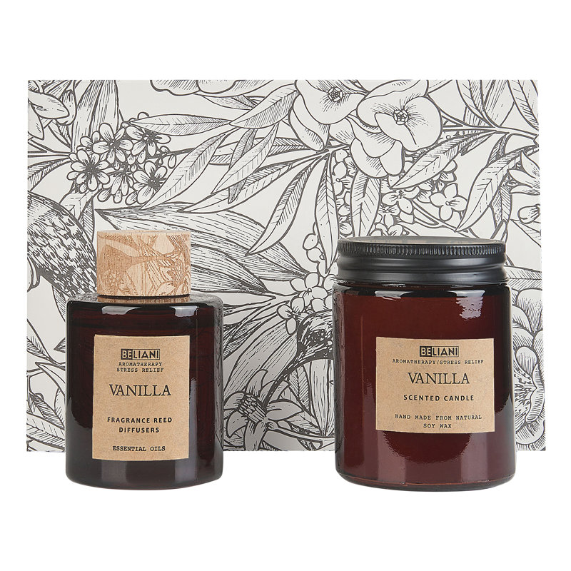 Scented Jar Candle, Brown, Sweet/ Dessert