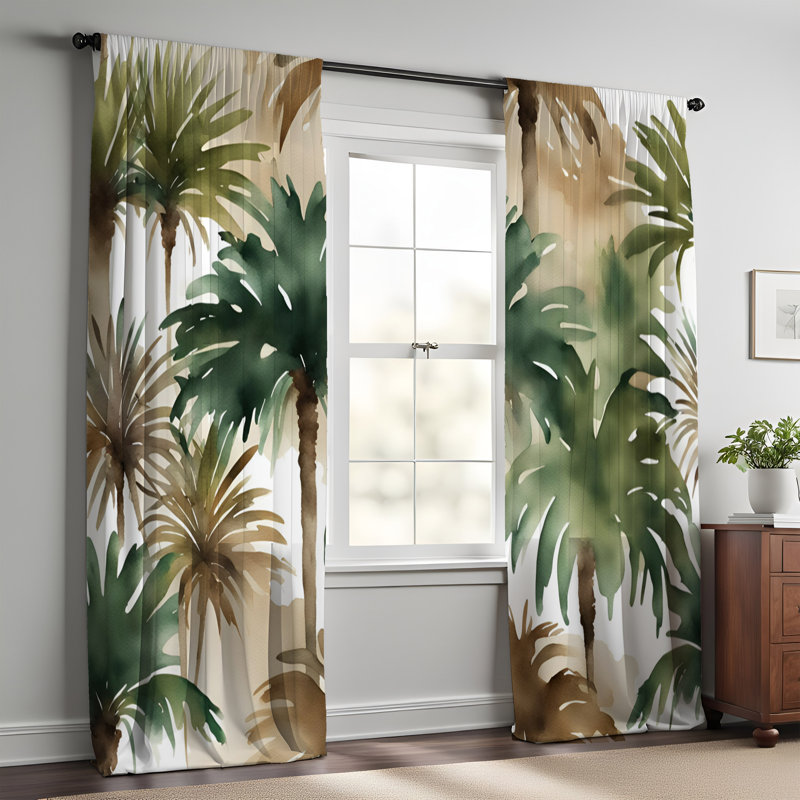 Paire de rideaux semi-transparents Haberfield, L 20 po x L 52 po