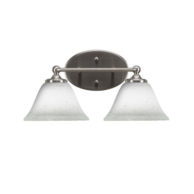 Sadea Light Bath Bar Shown With 7" White Muslin Glass
