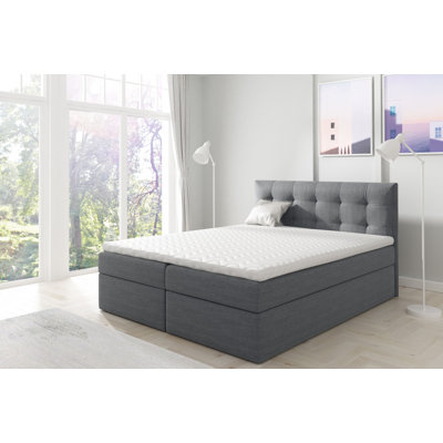Boxspringbett Bulger mit Topper und Bettkasten