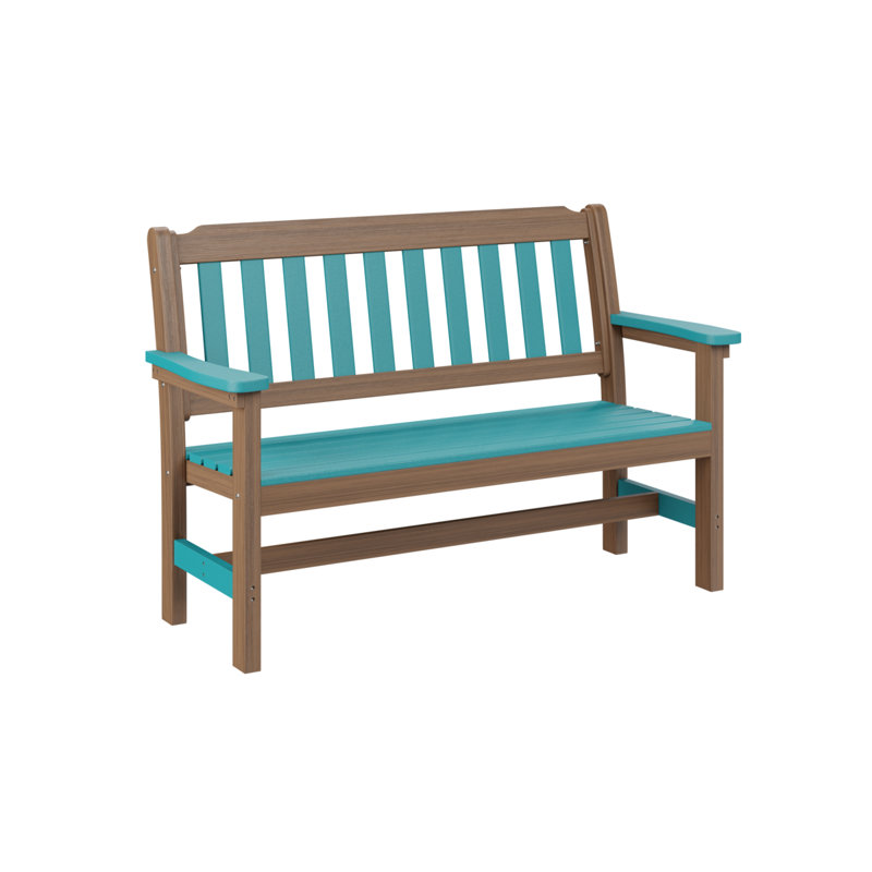 Banc de jardin Berlin Gardens, Aruba Blue/Antique Mahogany