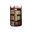 Nut-Brown Modern Solid wood rotating bookshelf