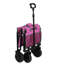 Chariot tout-en-un convertible pliant à 4 roues avec siège et laisse pour chien - Chariot utilitaire pliable robuste pour le camping, la plage, le magasinage - Siège polyvalent et espace de rangement
