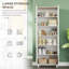 Engineered Wood 4 - Door Rectangle Accent Cabinet