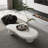 40 Inch Cloud Shaped Coffee Table With 3 Ball Legs For Living Room(Only Including Coffee Table,Without Chairs)-1543422672-1543422671-1543422668