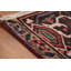Tapis rouge à motif de teinture de légumes traditionnel rétro 7 x 11