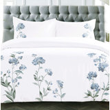 Modern & Contemporary Cotton Floral Duvet Cover Set