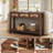 47.2" Console Table With 3 Rattan Drawers-1084763194