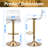 Clear Bar Stools Set of 4, Acrylic Barstools Swivel Adjustable Height Counter Stool Modern Bar Chairs with Mid Back & Footrest for Kitchen, Dining Room, Gold-917181630-930161382