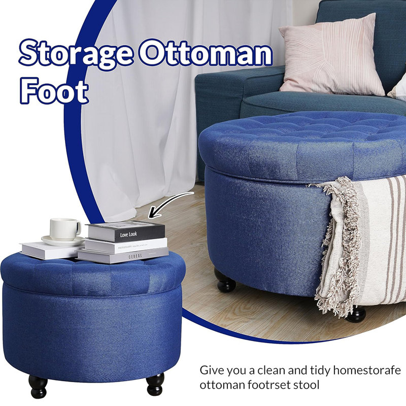 tabouret de pieds, Bleu marine