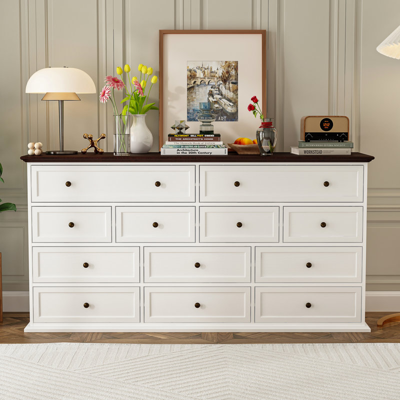 Commode double à 12 tiroirs Arnout