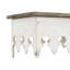 Console rustique en métal avec plateau en bois massif Deitra-38888086