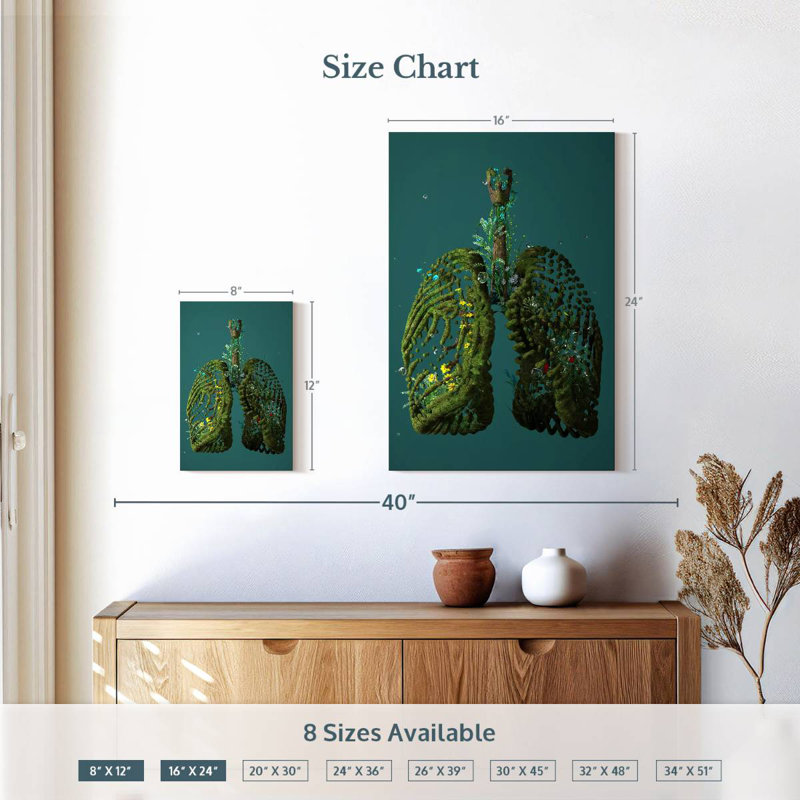 Khazi Clean Green Lungs, 12" H x 8" W