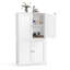 Armoire autoportante de 42,7 po de hauteur, 4 portes avec tablettes réglables-1431366194