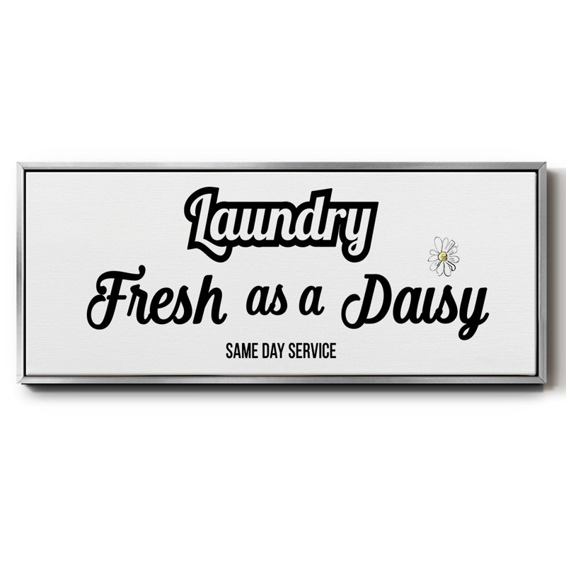 Daisy Laundry - toile encadrée, H 24 po x l 60 po