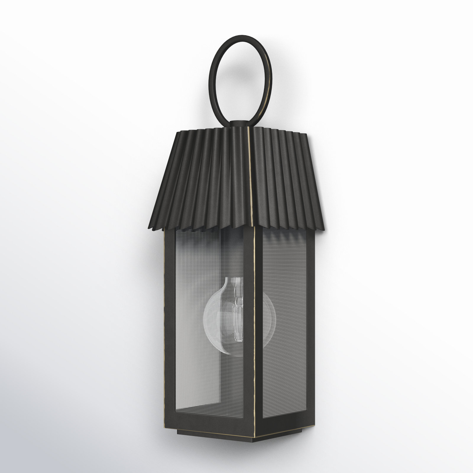 Godin Single Light Outdoor Wall Light, 16.50" H x 6.25" W x 5.25" D , Oil Rubbed Bronze