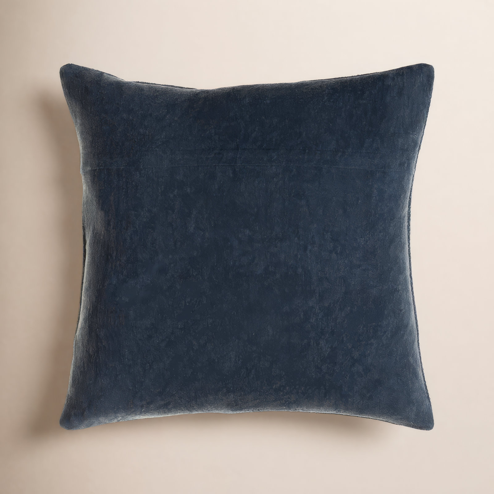 Dunbar Cotton Throw Pillow, 20" x 20", Poly Fill, Navy