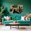 «Brushstroke Bird and Botanicals Abstract Minimalist Modern Bird Nature Plant», reproduction d'art murale-1657343808