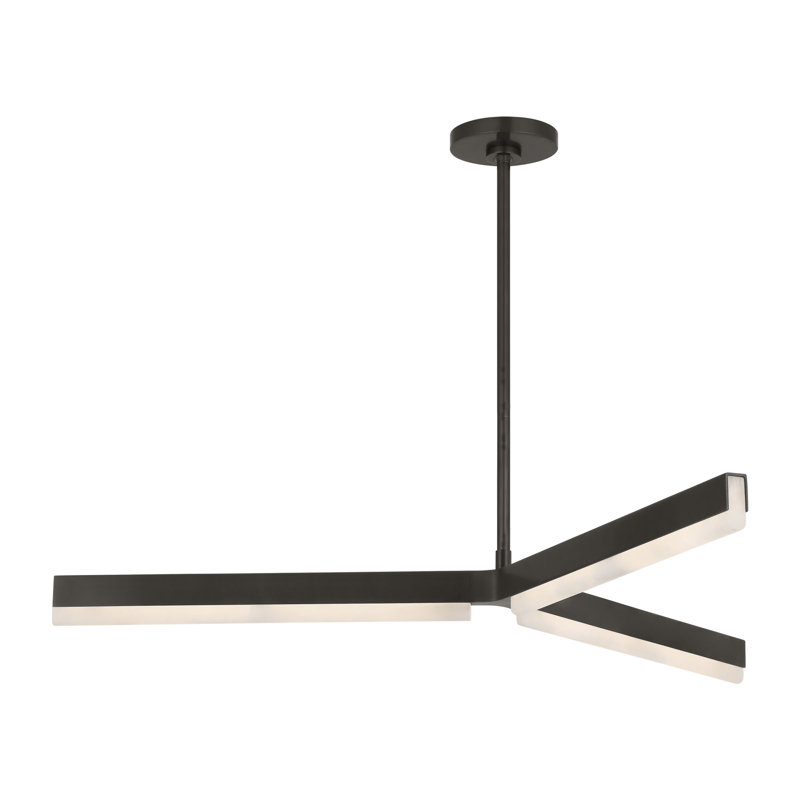 Linea LED Chandelier, Bronze
