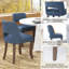 Table compacte en noyer et noir avec 4/6 chaises en tissu, style compact pour la cuisine / salle à manger-1786355359-1786355355