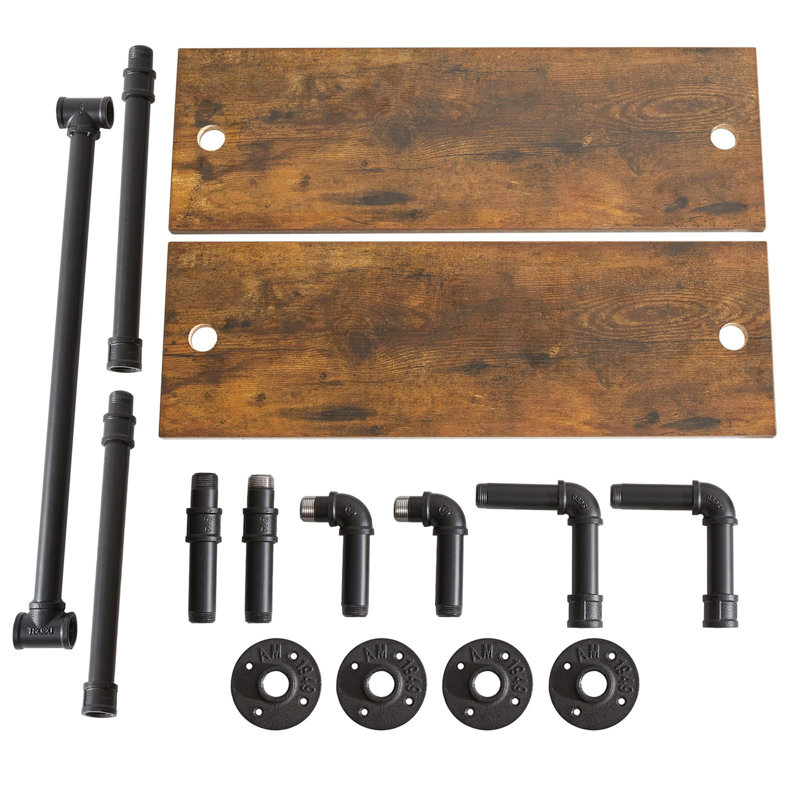 Pipe Floating Shelf, 60X20x72.5Cm