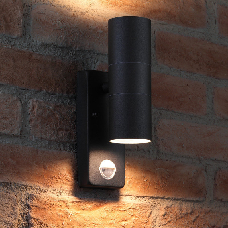 Gadsden 2 - Bulb 21.5cm H Outdoor Armed Sconce, Black