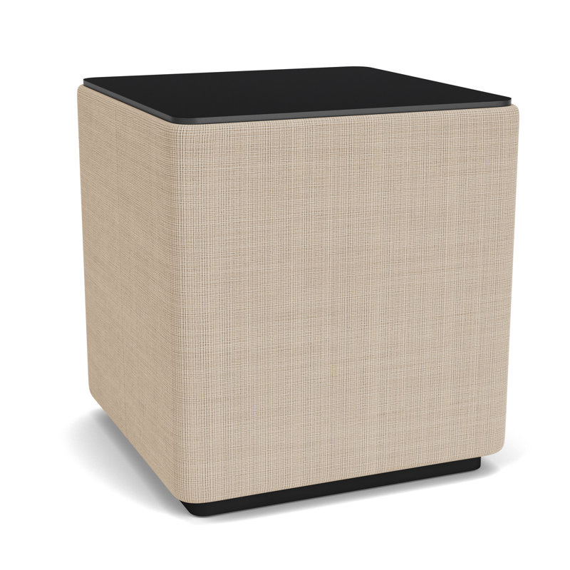 Table de salon avec plateau en stratifié Darsey, 16", Nuit noire, Noir; calcaire Chambray