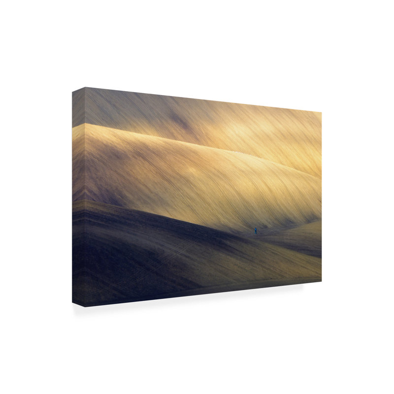 Art mural sur toile tendue - «Man At Work» par Piotr Krol pour décoration de salon, de chambre à coucher ou de bureau - 30 x 47